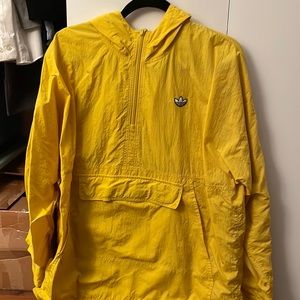 Adidas yellow windbreaker men’s large